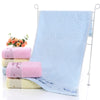 Twistless Plain Coloured Cotton Branch Plum Blossom Short Towels