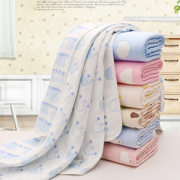 Baby Bath Towel 6 layer Cotton Gauze