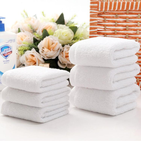 10pcs/lot Good Quality White Cheap Face Towel