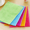 6pcs/pack Washing Cloths Dishcloths Rags Towel Bamboo Fiber