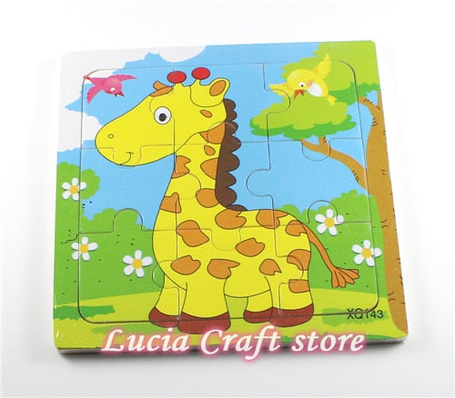 SALE! Lucia crafts 1piece 15*15cm Wooden Jigsaw