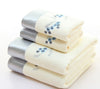 2pcs/set Microfiber Elegant Embroidered Towel