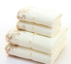 2pcs/set Microfiber Elegant Embroidered Towel