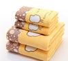 2pcs/set Microfiber Elegant Embroidered Towel