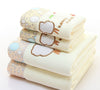 2pcs/set Microfiber Elegant Embroidered Towel