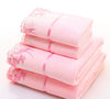 2pcs/set Microfiber Elegant Embroidered Towel