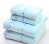 2pcs/set Microfiber Elegant Embroidered Towel