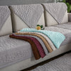 3D Stone Pattern Sofa Cover Towel Slipcover Plush Fabric Thick Sofa