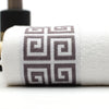 Luxury Premium Bath Towel Golden Thread Embroidery Cloud Pattern