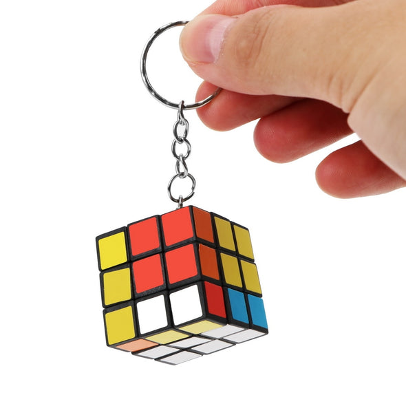 Rubik's Cube Puzzle Keyring Mini Car Keychain