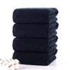 Morigins Black Bath Towels 70X140CM Fashion Cotton Face Towels