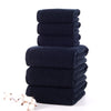 Morigins Black Bath Towels 70X140CM Fashion Cotton Face Towels