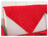 1PC Plaid Plush Fabric Sofa Cover European Style Soft