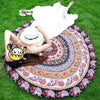 Round Silk Scarf Bed Sheet Tapestry 150cm