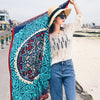 New HOT SALE! Silk travel  beach towel.Summer sunscreen scarf