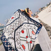 New HOT SALE! Silk travel  beach towel.Summer sunscreen scarf