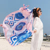 New HOT SALE! Silk travel  beach towel.Summer sunscreen scarf