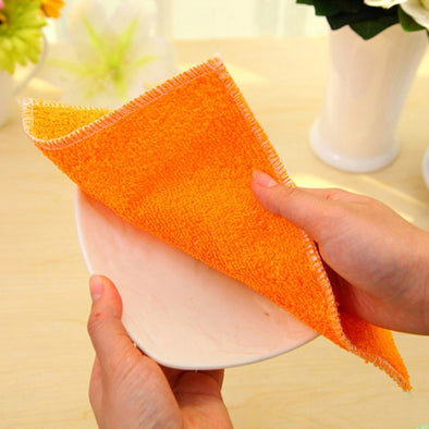 New bamboo fiber cleaning cloth dish cloth